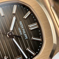 Đồng Hồ Patek Philippe Nautilus 5711 Mặt Nâu Replica 11 Mạ Vàng Hồng Máy Khắc Xưởng BBF 40mm (2)