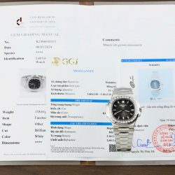 Đồng Hồ Patek Philippe Nautilus 5723 Chế Tác Mặt Xám Đính Kim Cương Moissanite Baguette 40mm (2)