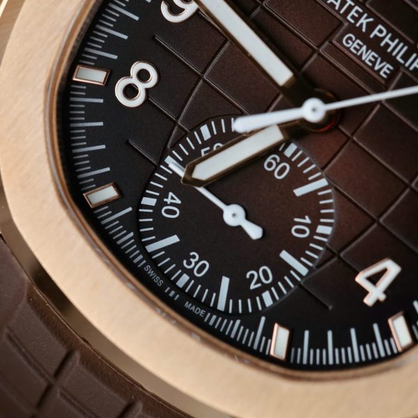 Đồng Hồ Patek Philippe Replica 11 Aquanaut 5968G Màu Nâu Dây Cao Su 42 (2)