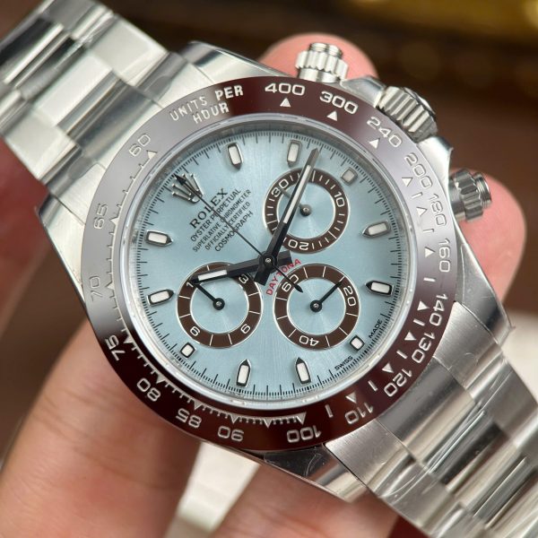 Đồng Hồ Rolex Cosmograph Daytona 116506 Replica 11 Mặt Xanh Băng Trọng Lượng 171 Grams Xưởng VS 40mm (2)