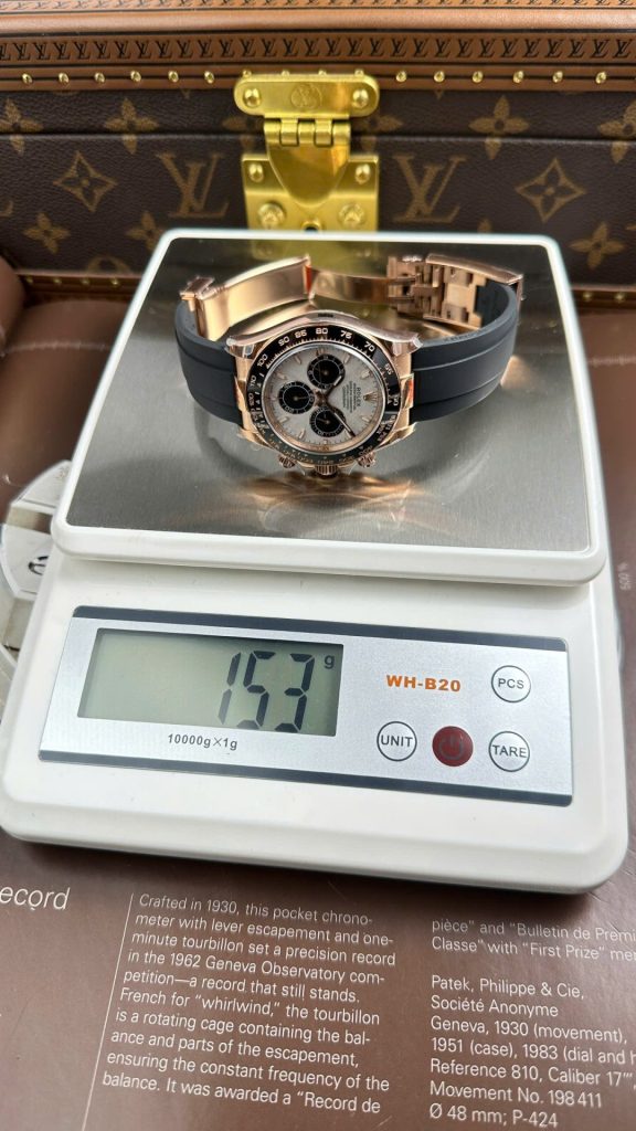 Đồng Hồ Rolex Cosmograph Daytona 126515 Replica 11 Mặt Thiên Thạch Trọng Lượng 153 Grams Xưởng QF 40mm (2)