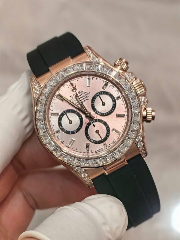 Đồng Hồ Rolex Cosmograph Daytona 126535TBR Đính Đá 154 Grams Xưởng FH 40mm (1)