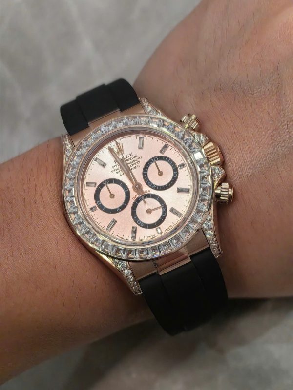 Đồng Hồ Rolex Cosmograph Daytona 126535TBR Đính Đá 154 Grams Xưởng FH 40mm (1)