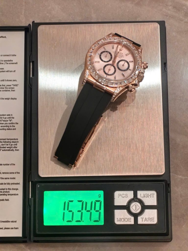 Đồng Hồ Rolex Cosmograph Daytona 126535TBR Đính Đá 154 Grams Xưởng FH 40mm (1)
