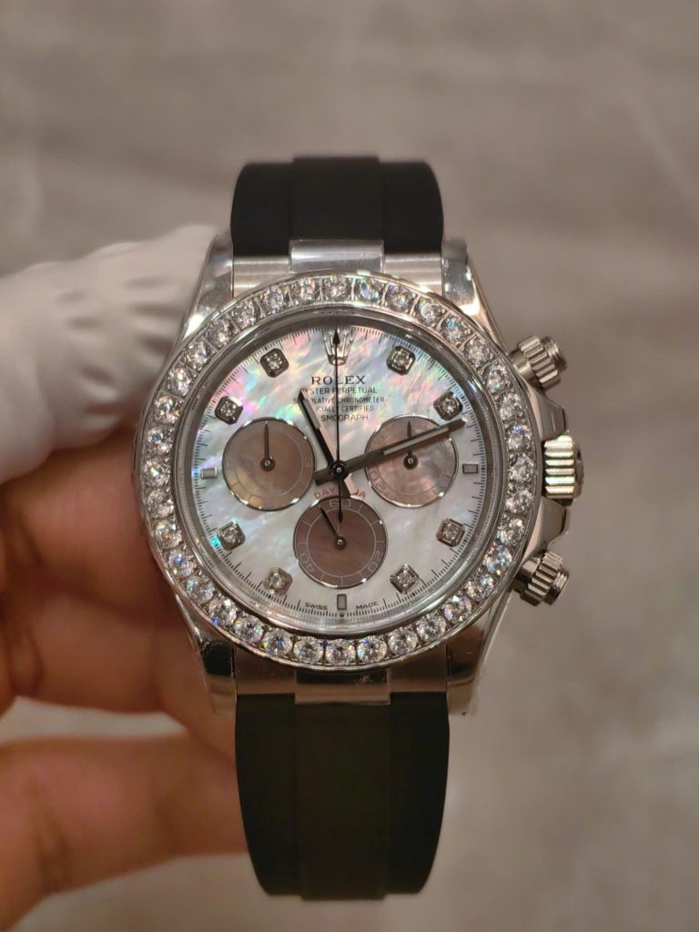Đồng Hồ Rolex Cosmograph Daytona 126589RBR Mặt Xà Cừ 154 Grams Xưởng FH 40mm (1)