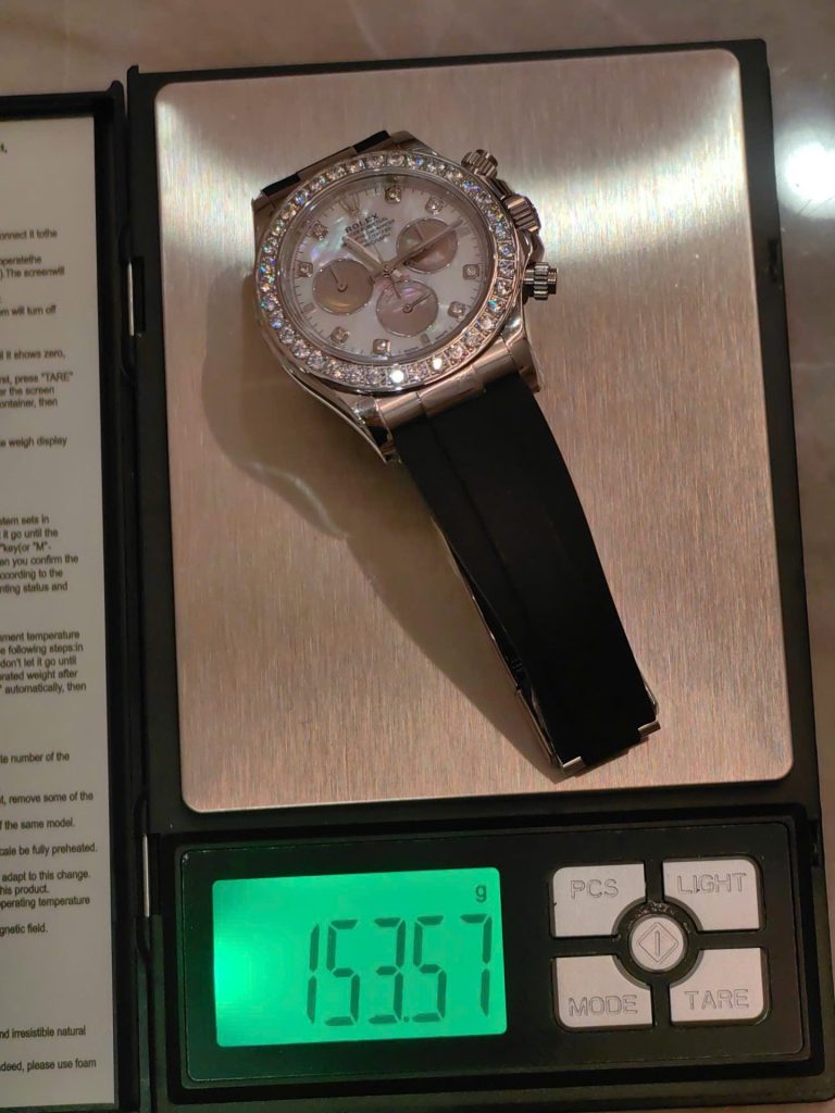 Đồng Hồ Rolex Cosmograph Daytona 126589RBR Mặt Xà Cừ 154 Grams Xưởng FH 40mm (1)