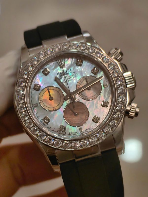 Đồng Hồ Rolex Cosmograph Daytona 126589RBR Mặt Xà Cừ 154 Grams Xưởng FH 40mm (1)