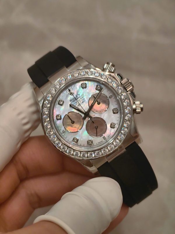 Đồng Hồ Rolex Cosmograph Daytona 126589RBR Mặt Xà Cừ 154 Grams Xưởng FH 40mm (1)