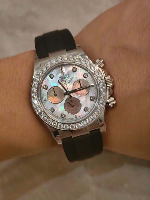 Đồng Hồ Rolex Cosmograph Daytona 126589RBR Mặt Xà Cừ 154 Grams Xưởng FH 40mm (1)