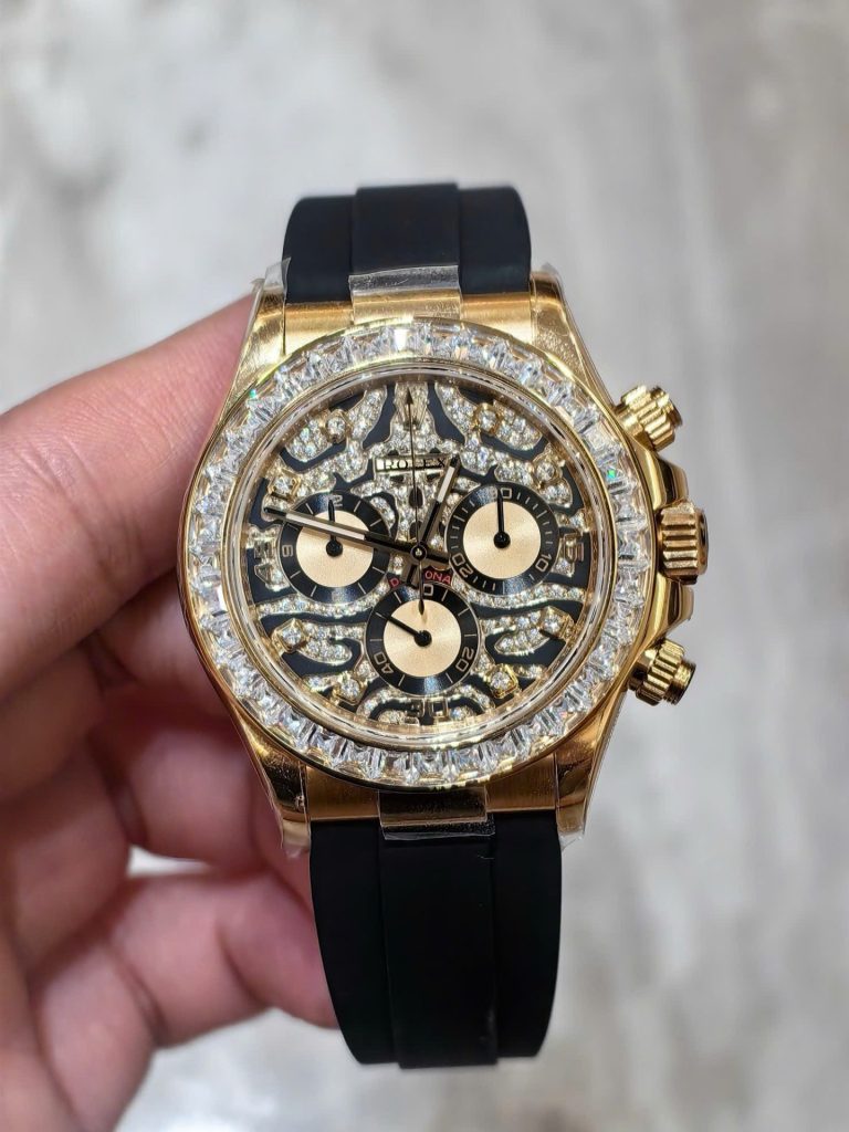 Đồng Hồ Rolex Cosmograph Daytona Eye of the Tiger 116588 Xưởng FH 154 Grams 40mm (1)