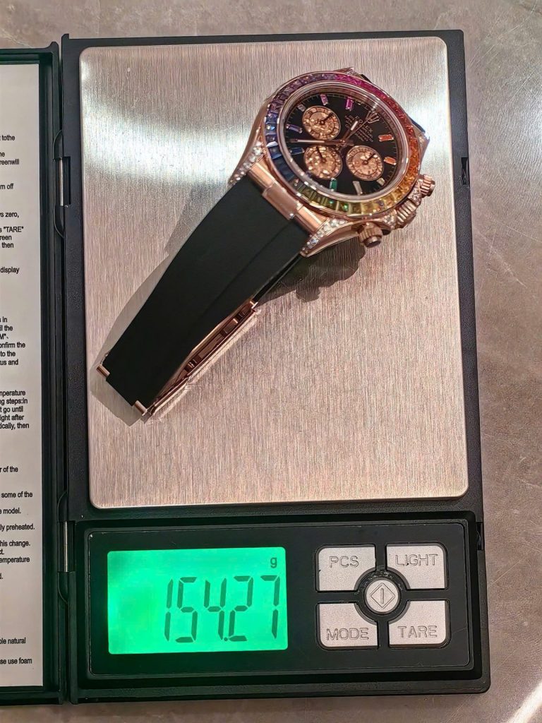 Đồng Hồ Rolex Cosmograph Daytona Rainbow 116595RBOW Nhà Máy FH 154 Grams 40mm (2)