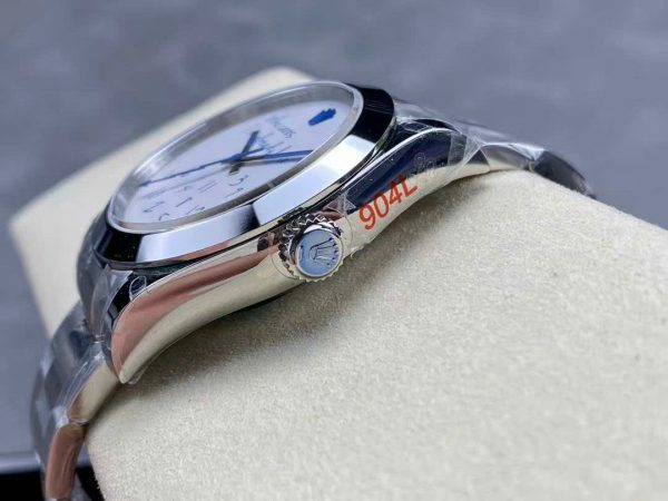 Đồng Hồ Rolex DateJust Who Cares I'm Already late Replica 11 Mặt Trắng Máy Cơ Thụy Sỹ 41mm (2)