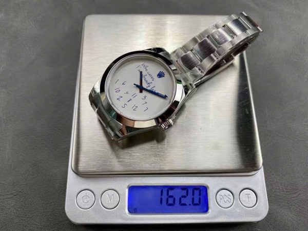 Đồng Hồ Rolex DateJust Who Cares I'm Already late Replica 11 Mặt Trắng Máy Cơ Thụy Sỹ 41mm (2)