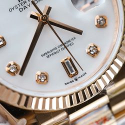 Đồng Hồ Rolex Day-Date 128235 Replica 11 Mặt MOP Trọng Lượng 156gram Nhà Máy QF 36mm (2)