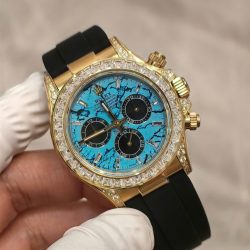Đồng Hồ Rolex Daytona 126538TBR Turquoise Diamond Dial Chế Tác Xưởng FH 40mm (1)