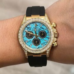 Đồng Hồ Rolex Daytona 126538TBR Turquoise Diamond Dial Chế Tác Xưởng FH 40mm (1)