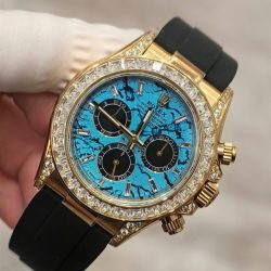 Đồng Hồ Rolex Daytona 126538TBR Turquoise Diamond Dial Chế Tác Xưởng FH 40mm (1)