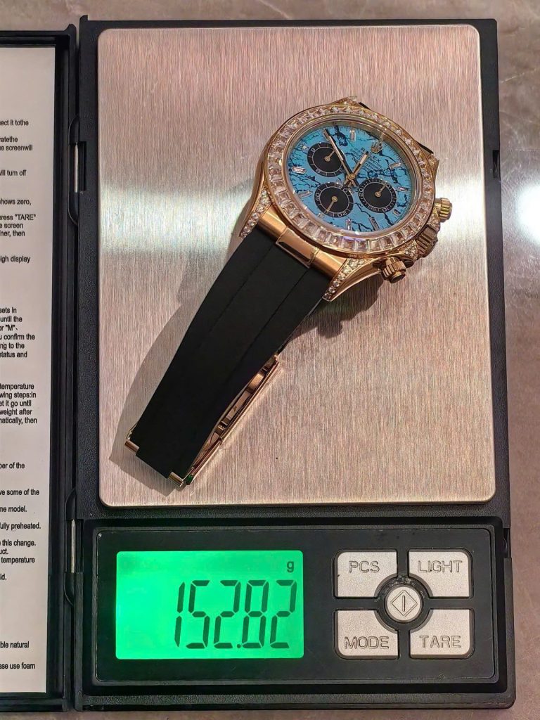 Đồng Hồ Rolex Daytona 126538TBR Turquoise Diamond Dial Chế Tác Xưởng FH 40mm (1)