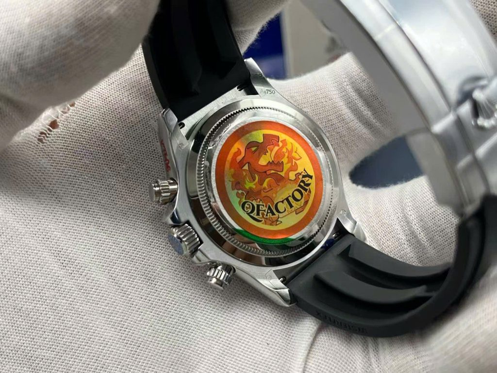 Đồng Hồ Rolex Replica 11 Cosmograph Daytona 126519LN Mặt Đen Dây Oysterflex Nhà Máy QF 40mm (2)
