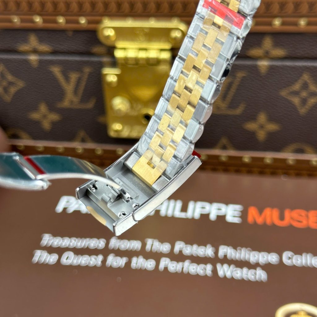 Đồng Hồ Rolex Replica 11 DateJust 126231 Mặt Số Xếp Gạch Viền Đính Đá Xưởng VS 36mm (2)