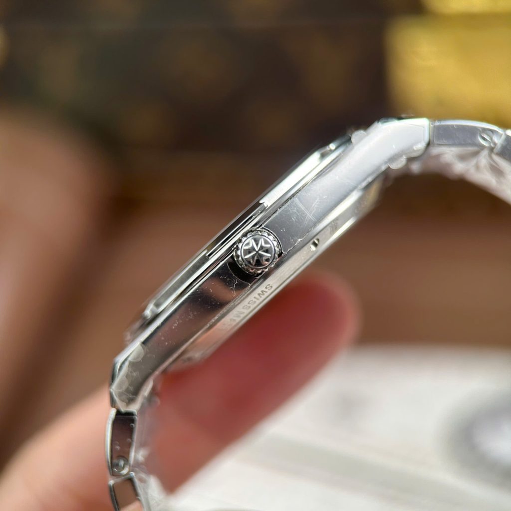 Đồng Hồ Vacheron Constantin Overseas Ultra-Thin 2000V Rep 11 Mặt Xanh Dương Máy Cơ Thụy Sỹ Xưởng 8F 40mm (2)