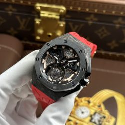 Đồng Hồ Audemars Piguet Replica 11 Royal Oak Concept Flying Tourbillon UAE Version Dây Cao Su Đỏ 42mm (2)