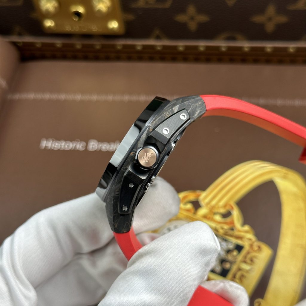 Đồng Hồ Audemars Piguet Replica 11 Royal Oak Concept Flying Tourbillon UAE Version Dây Cao Su Đỏ 42mm (2)