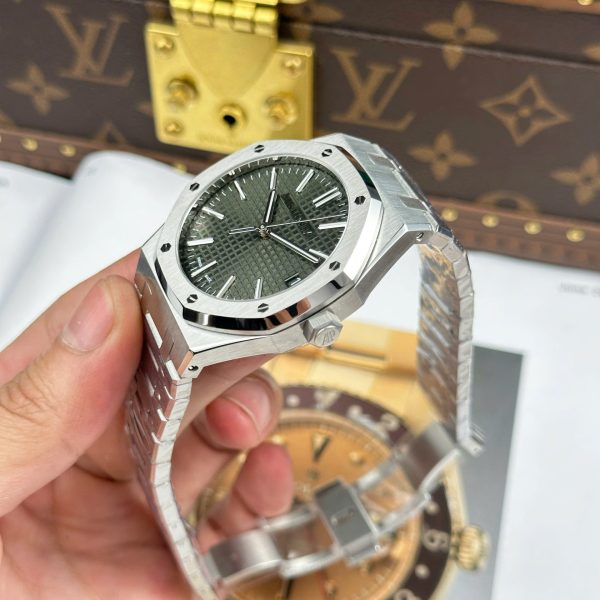 Đồng Hồ Audemars Piguet Royal Oak 15510ST Replica 11 Mặt Xanh Lá Cây Dây Kim Loại Xưởng APS 41mm (2)