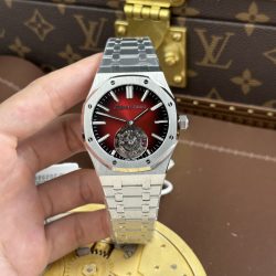 Đồng Hồ Audemars Piguet Royal Oak Selfwinding Flying Tourbillon 26730ST Rep 11 Mặt Số Màu Đỏ Tía 41mm (8)