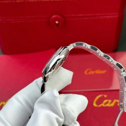 Đồng Hồ Cartier Ballon Bleu Rep Cao Cấp Nữ Mặt Trắng Dây Kim Loại Nhà Máy AF 33mm (1)