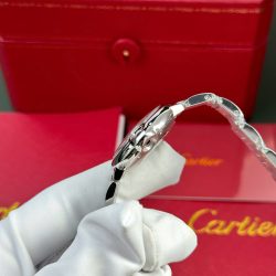 Đồng Hồ Cartier Ballon Bleu Rep Cao Cấp Nữ Mặt Trắng Dây Kim Loại Nhà Máy AF 33mm (1)