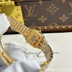 Đồng Hồ Cartier Panthere Chế Tác Mặt Trắng Máy Pin Thụy Sỹ Xưởng BV 23x30mm (2)