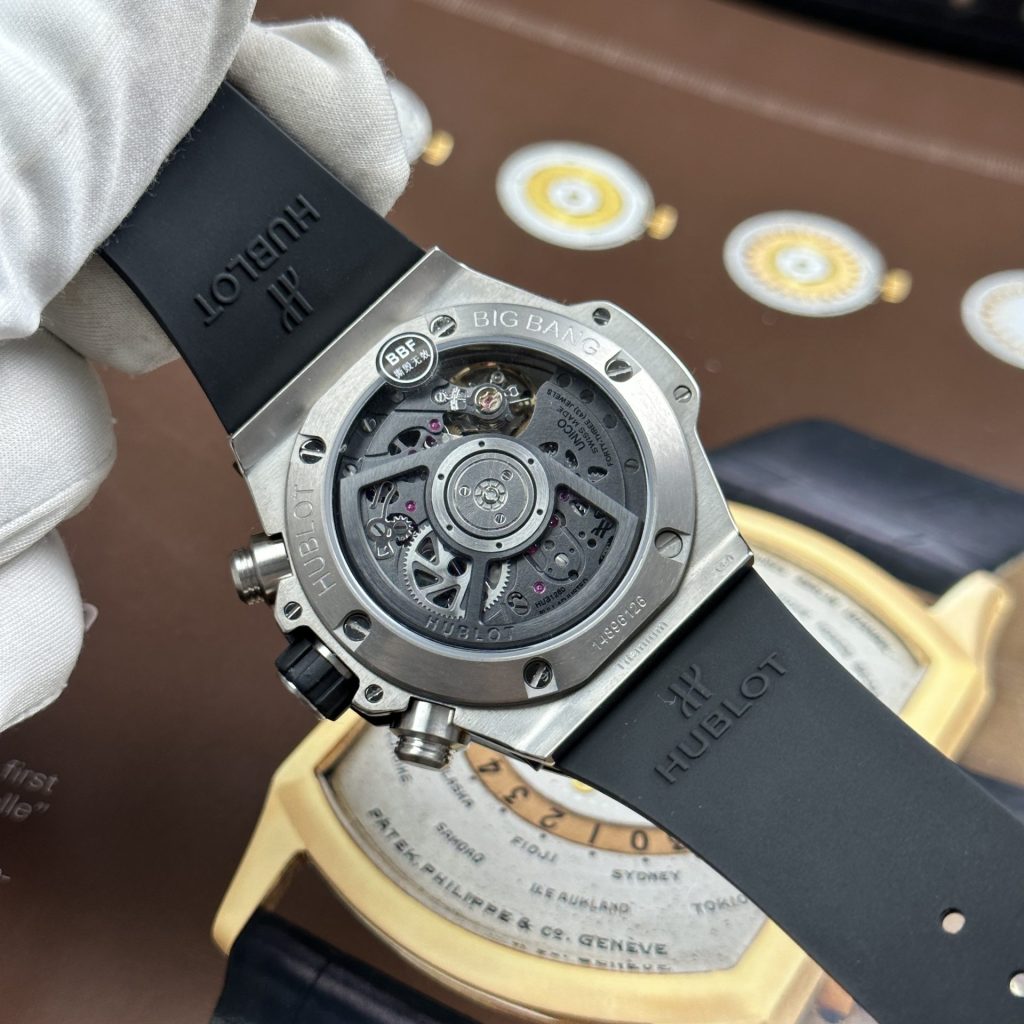 Đồng Hồ Hublot Big Bang Unico Titanium Rep 11 Màu Đen Máy Chronograph 44mm (2)