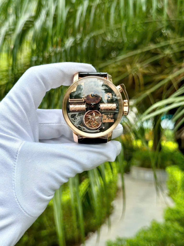 Đồng Hồ Jacob & Co Opera Godfather Musical Fake 11 Máy Cơ Thụy Sỹ Dây Da 43mm (1)