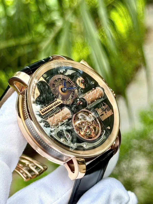 Đồng Hồ Jacob & Co Opera Godfather Musical Fake 11 Máy Cơ Thụy Sỹ Dây Da 43mm (1)