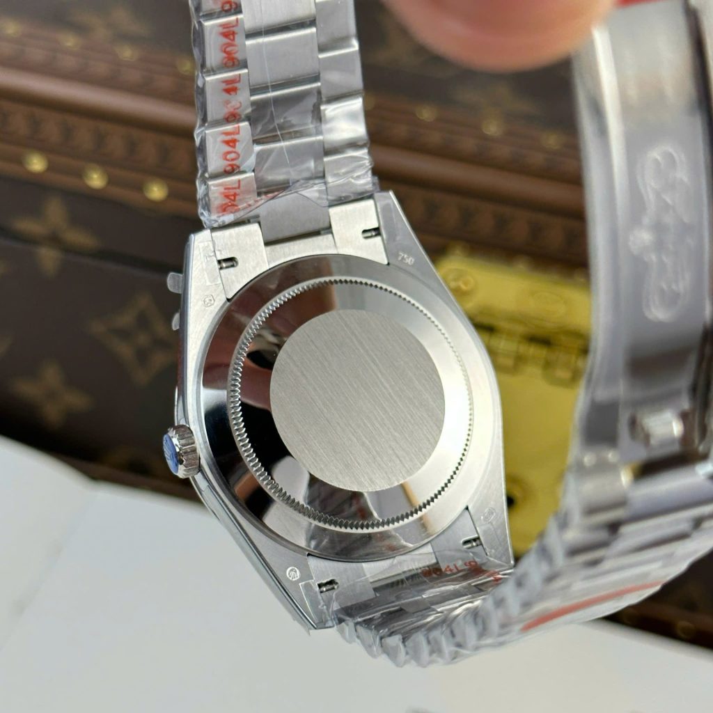 Đồng Hồ Nam Rolex Day-Date Chế Tác Mặt Xanh Dương Trọng Lượng 186 Grams Nhà Máy QF 40mm (2)