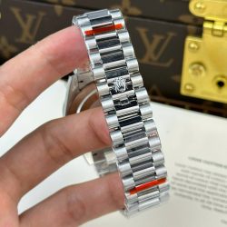 Đồng Hồ Nam Rolex Day-Date Chế Tác Mặt Xanh Dương Trọng Lượng 186 Grams Nhà Máy QF 40mm (2)