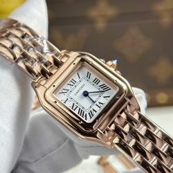 Đồng Hồ Nữ Cartier Panthere Replica 11 Mặt Trắng Máy Pin Thụy Sỹ Xưởng BV 23x30mm (2)