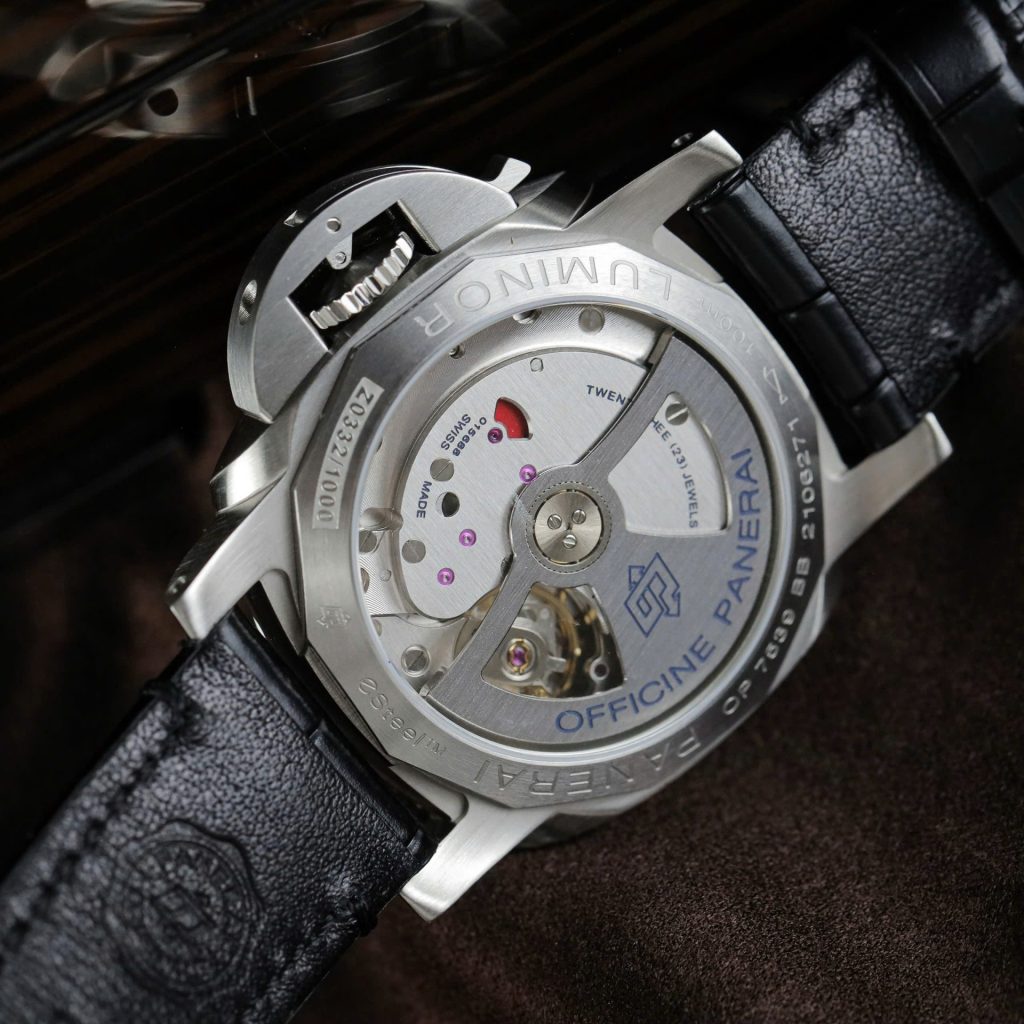Đồng Hồ Panerai Luminor Bitempo PAM01367 Chế Tác Mặt Trắng Dây Da Nhà Máy VS 40mm (2)