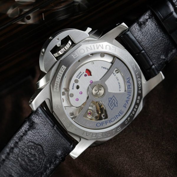 Đồng Hồ Panerai Luminor Bitempo PAM01367 Chế Tác Mặt Trắng Dây Da Nhà Máy VS 40mm (2)