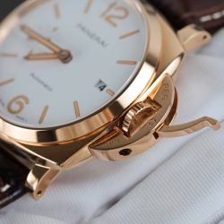 Đồng Hồ Panerai Luminor PAM01042 Replica 11 Mặt Trắng Dây Da Nhà Máy VS 42mm (2)