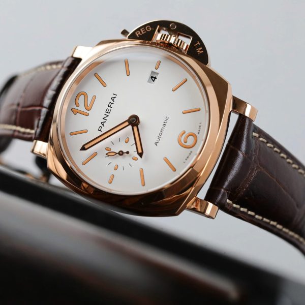Đồng Hồ Panerai Luminor PAM01042 Replica 11 Mặt Trắng Dây Da Nhà Máy VS 42mm (2)