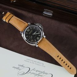 Đồng Hồ Panerai Luminor PAM904 Rep 11 Mặt Đen Dây Da Nâu Xưởng VS 42mm (2)