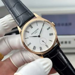 Đồng Hồ Patek Philippe Calatrava 5119R Replica 11 Mặt Trắng Máy Cơ Thụy Sỹ 36mm (2)