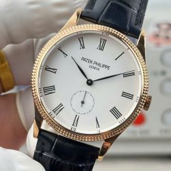 Đồng Hồ Patek Philippe Calatrava 5119R Replica 11 Mặt Trắng Máy Cơ Thụy Sỹ 36mm (2)