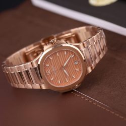 Đồng Hồ Patek Philippe Nautilus 7118 Fake 11 Mạ Vàng Hồng Máy Cơ Thụy Sỹ Nhà Máy GR 35 (2)