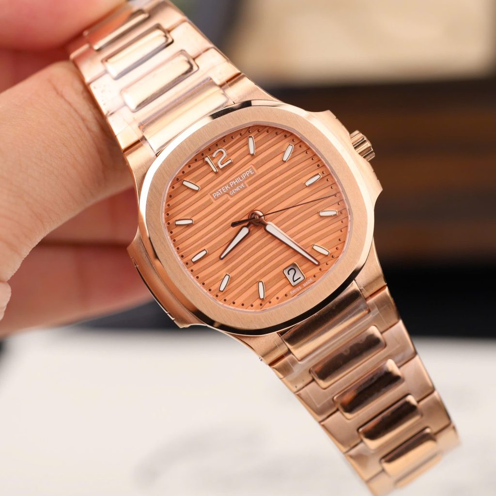Đồng Hồ Patek Philippe Nautilus 7118 Fake 11 Mạ Vàng Hồng Máy Cơ Thụy Sỹ Nhà Máy GR 35 (2)