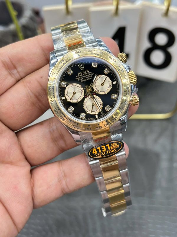 Đồng Hồ Rolex Cosmograph Daytona 126503 Chế Tác Mặt Đen Máy Cơ Thụy Sỹ Xưởng QF 40mm (2)