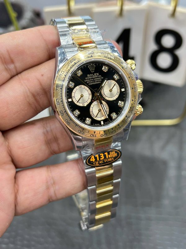 Đồng Hồ Rolex Cosmograph Daytona 126503 Chế Tác Mặt Đen Máy Cơ Thụy Sỹ Xưởng QF 40mm (2)