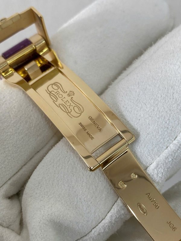 Đồng Hồ Rolex Cosmograph Daytona Màu Tím Chế Tác Vàng Nguyên Khối 18K + Đá Quý Tự Nhiên 40mm (2)
